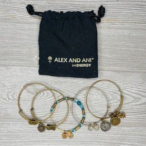 bundle Set of 5 Alex and Ani bracelets energy jewelry accessories